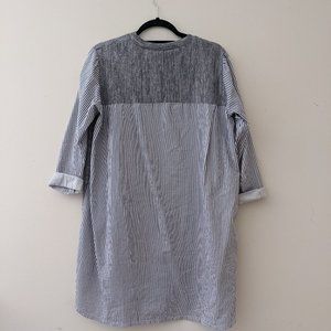 Oversized Sweater Shirt Dress